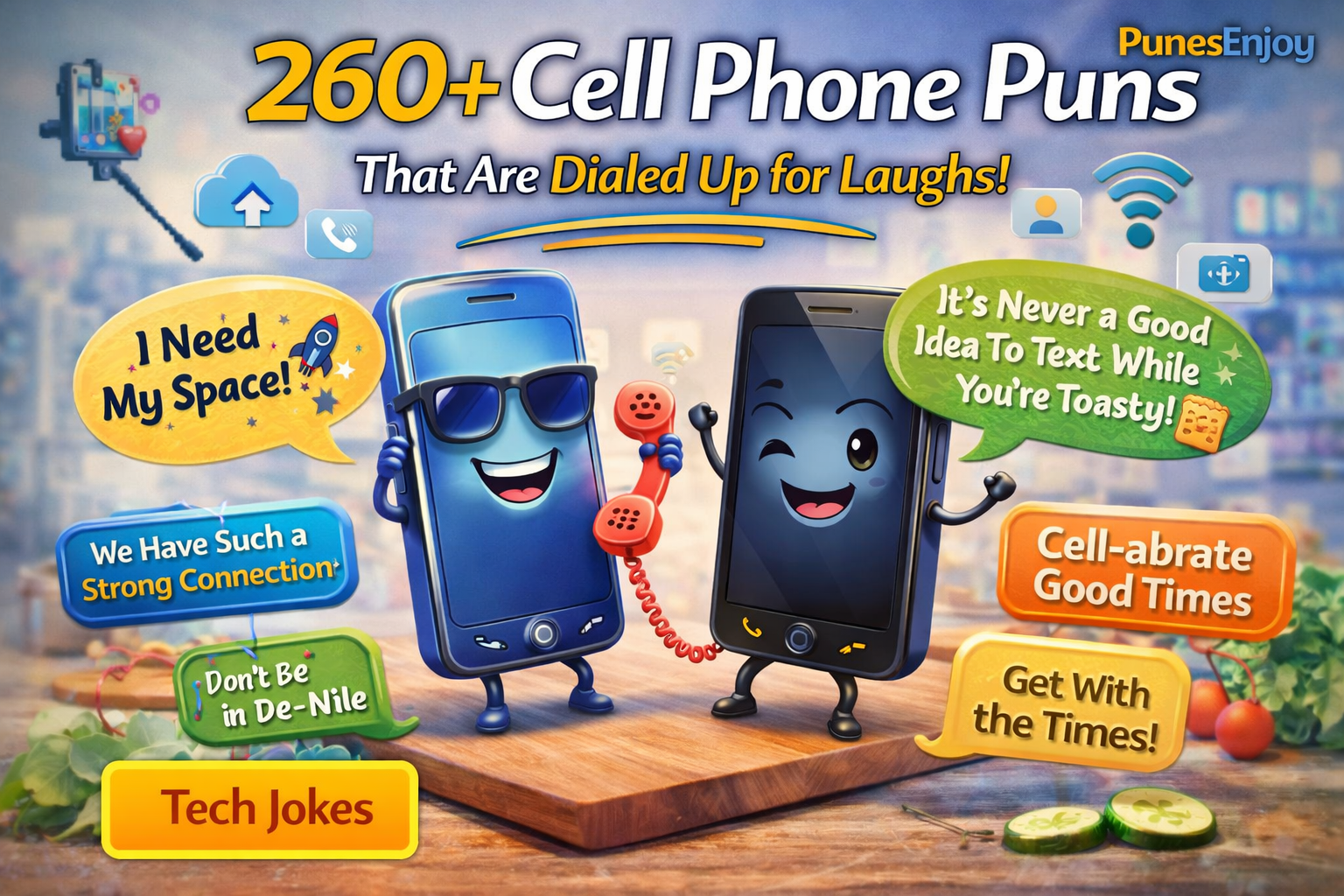 cell phone puns