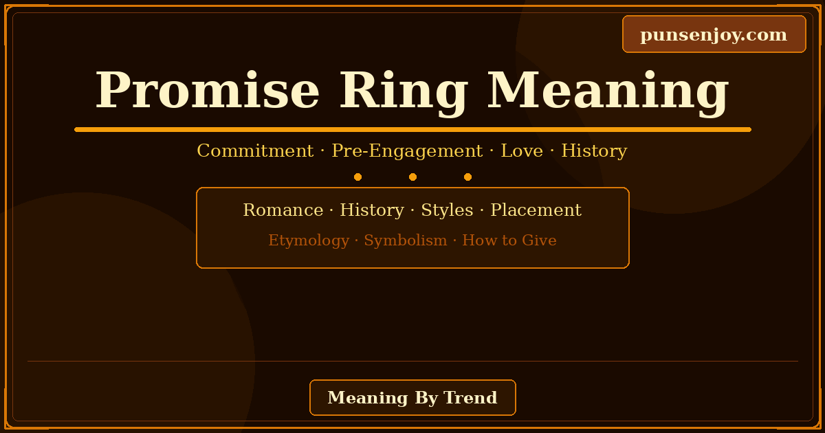 promise ring meaning