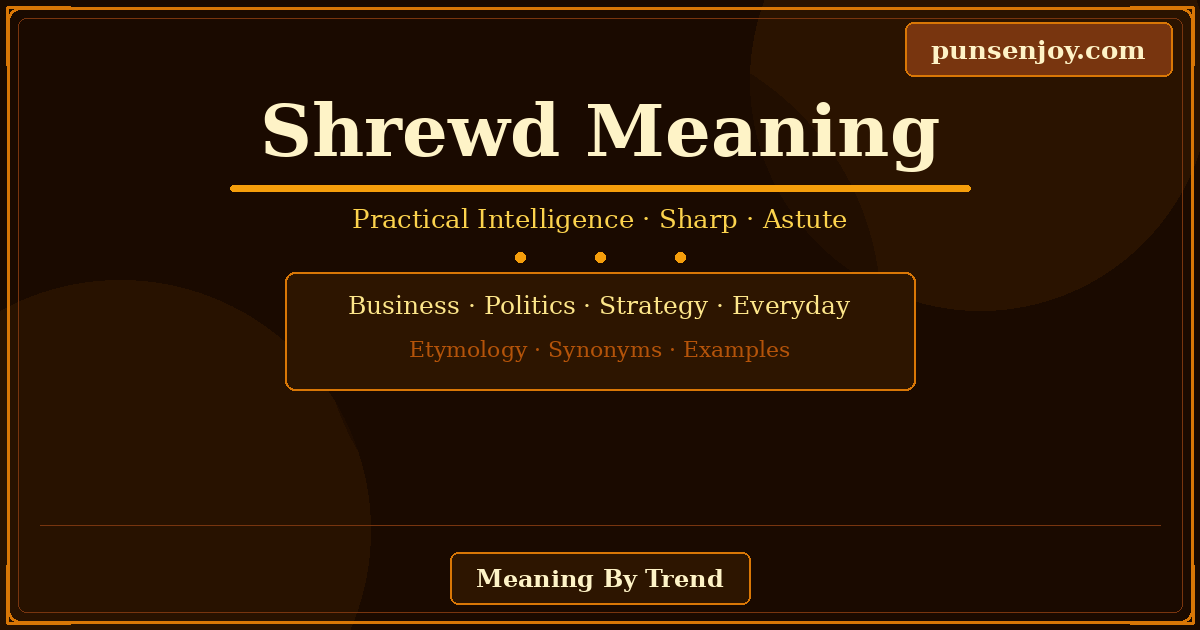 shrewd meaning