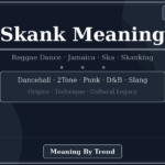 skank meaning