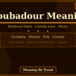 troubadour meaning