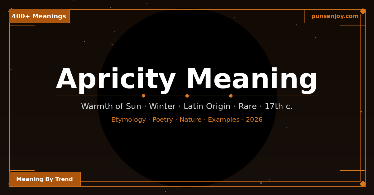 apricity-meaning
