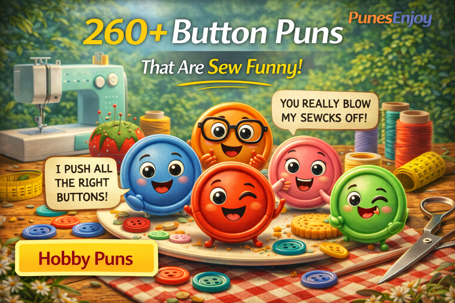 button puns