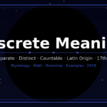discrete meaning