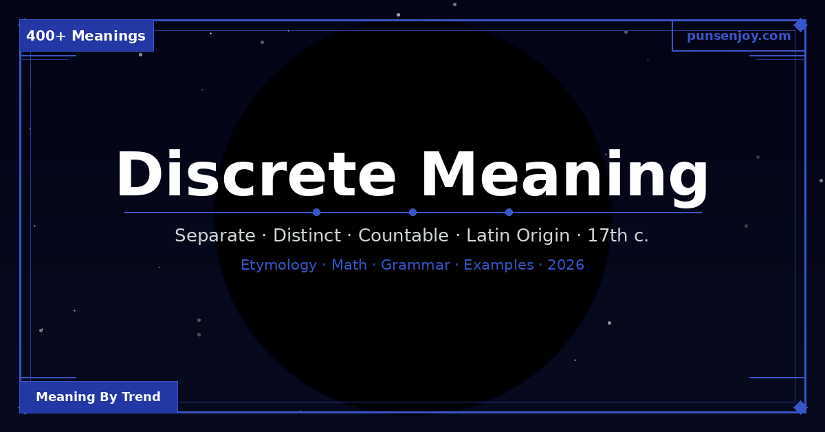 discrete meaning