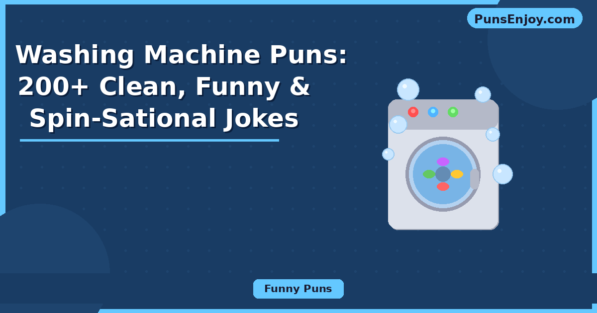 washing machine puns