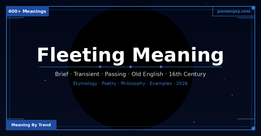 350+ fleeting meaning - the beautiful brevity of one of English's most poetic words 2026 - PunsEnjoy