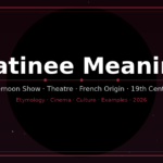 matinee meaning