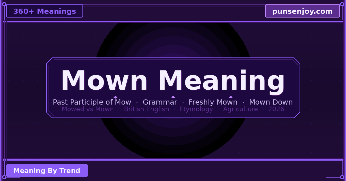 mown meaning