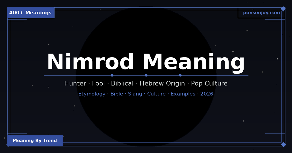nimrod-meaning