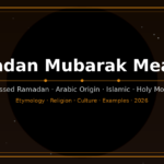 ramadan mubarak meaning