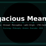 sagacious-meaning