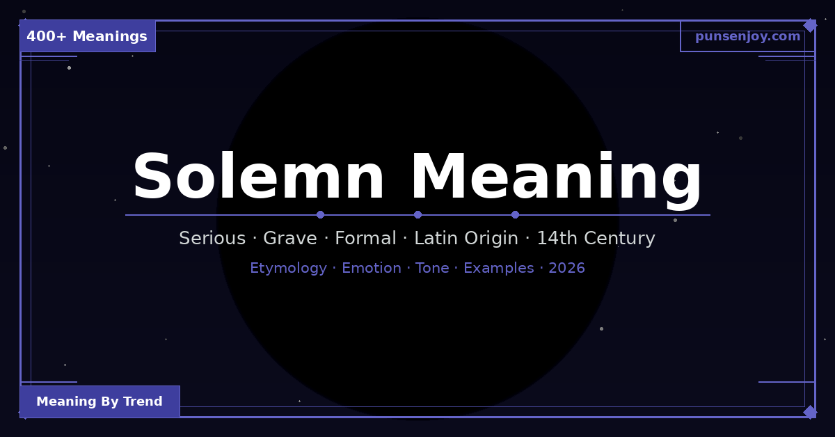 solemn-meaning