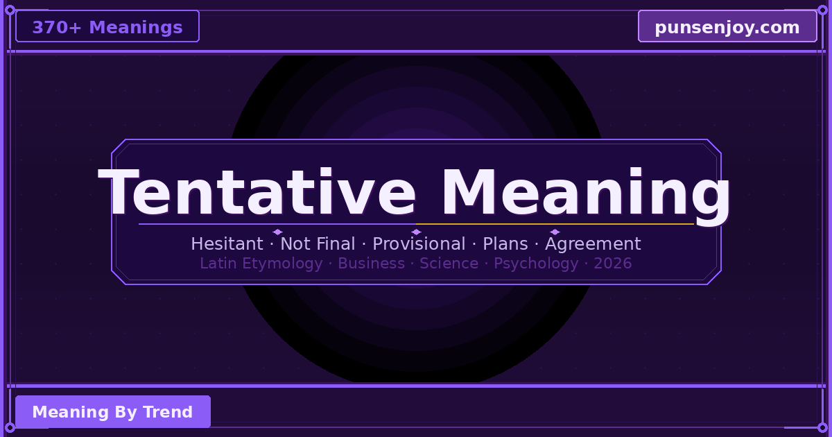 tentative meaning