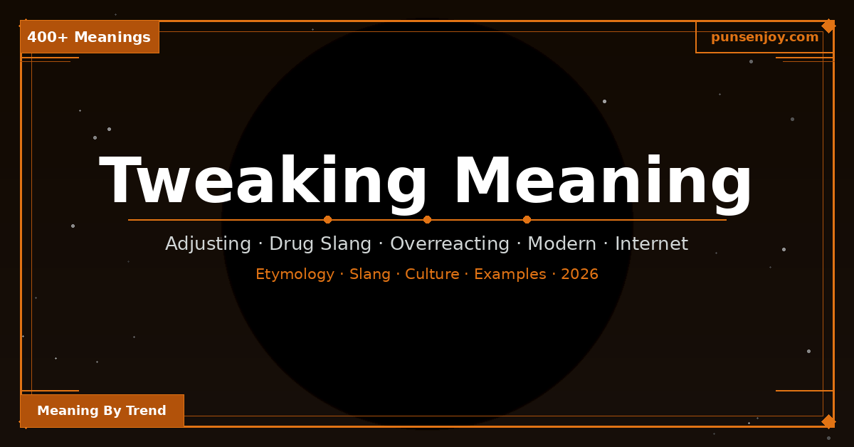 tweaking meaning