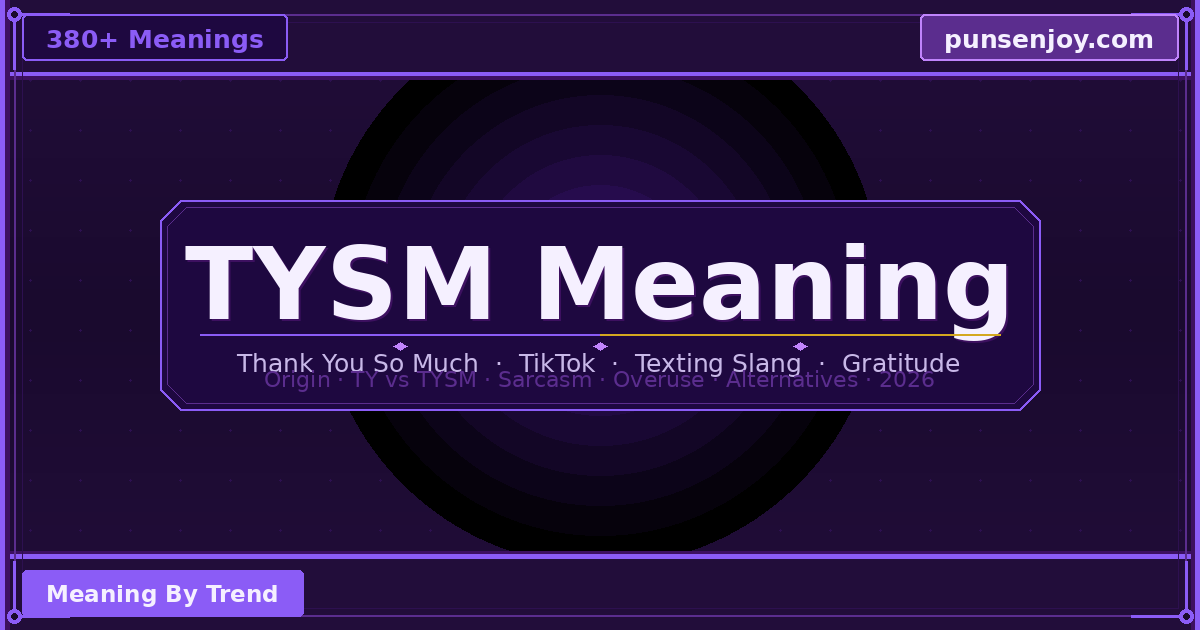 tysm meaning