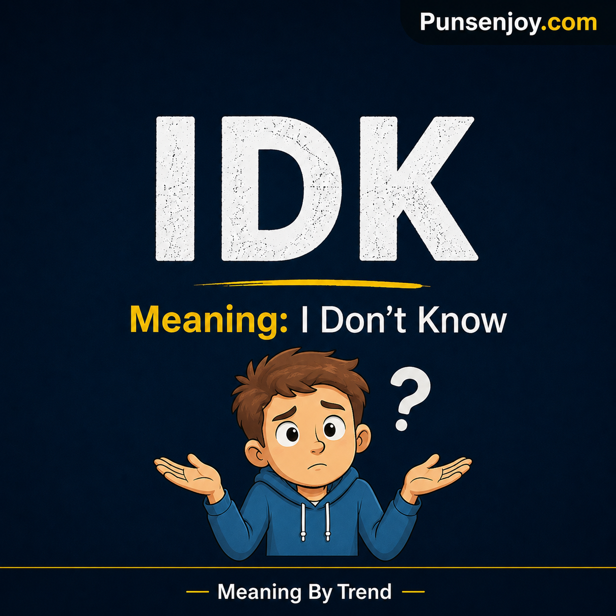 IDK meaning